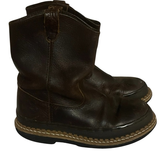 Georgia Lil Giant Brown Boots Sz 1 1/2 - Picture 1 of 12